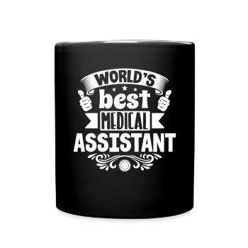 Medical Assistant World's Best Medical Assistant - Full Colour Mug - black - Front