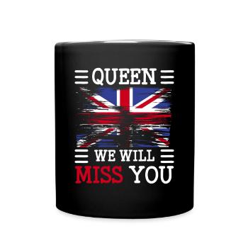 Queen We Will Miss You Shirt Gift - Full Colour Mug - black - Front