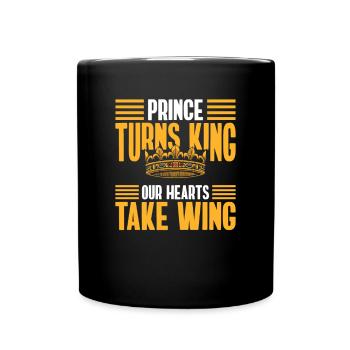 Prince Turns Into King Our Hearts Wing Shirt - Full Colour Mug - black - Front