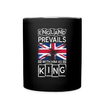 L’Angleterre l’emporte avec lui comme roi - Mug uni - noir - Devant