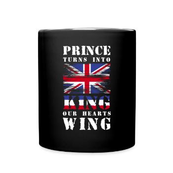 Prince Turns Into King Our Hearts Wing Shirt - Full Colour Mug - black - Front