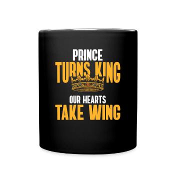 Prince Turns Into King Our Hearts Wing Shirt - Full Colour Mug - black - Front