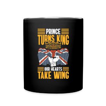 Prince Turns Into King Our Hearts Wing Shirt - Full Colour Mug - black - Front