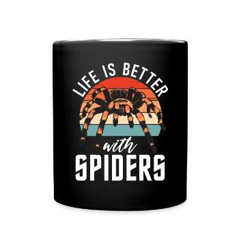 Spider Lover Gifts - Full Colour Mug - black - Front