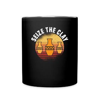 Poterie Argile Cours de poterie Poterie Getöpfert - Mug uni - noir - Devant