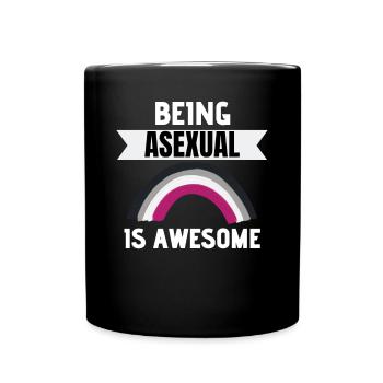 Queer Ace Pride Month LGBTQ Geschenk Asexuell - Tasse einfarbig - Schwarz - Vorne