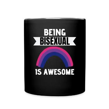 Bi Pride Month Bisexuell Regenbogen LGBT Bisexuell - Tasse einfarbig - Schwarz - Vorne