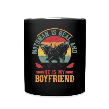Kryptozoologie Mothman - Tasse einfarbig - Schwarz - Vorne