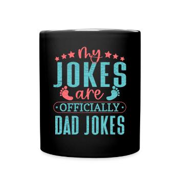 Werdender Papa Vater Geschenk - Tasse einfarbig - Schwarz - Vorne