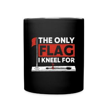 Eisangeln Eisfischen - Tasse einfarbig - Schwarz - Vorne