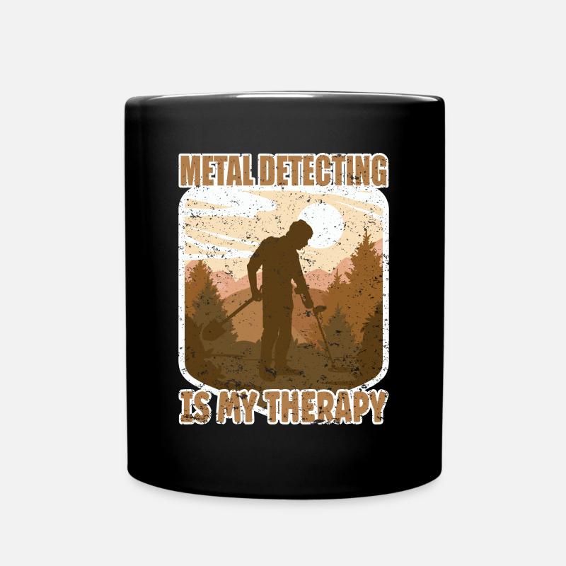 Metal Detecting Sondeln - Tasse einfarbig - Schwarz