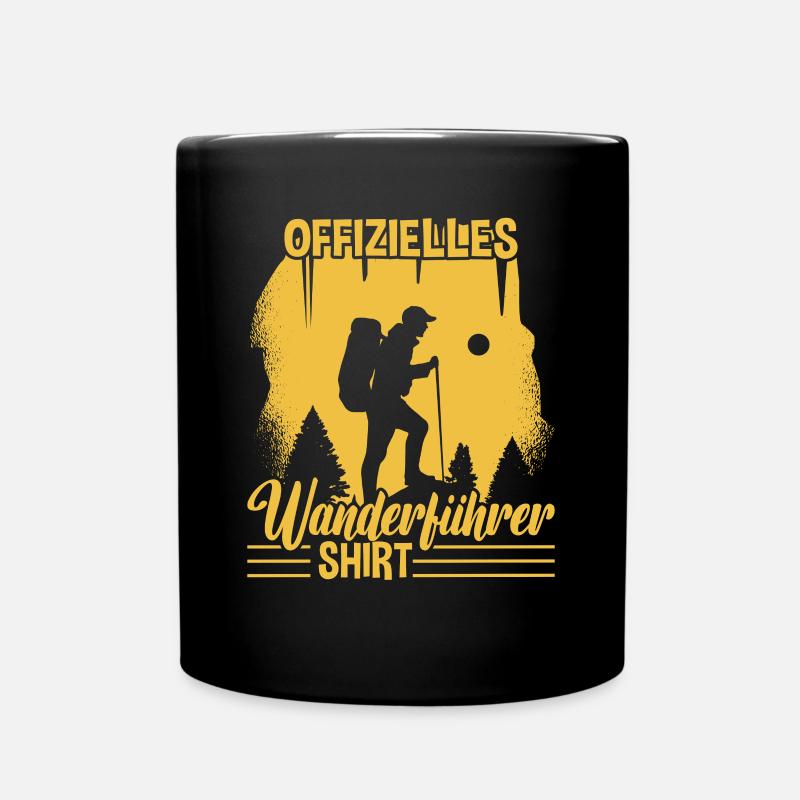Wanderführer - Tasse einfarbig - Schwarz