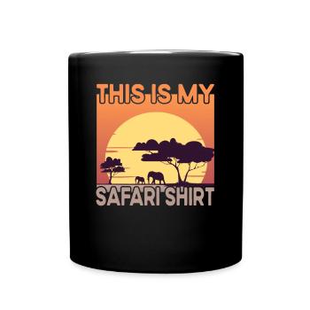Safari - Tasse einfarbig - Schwarz - Vorne
