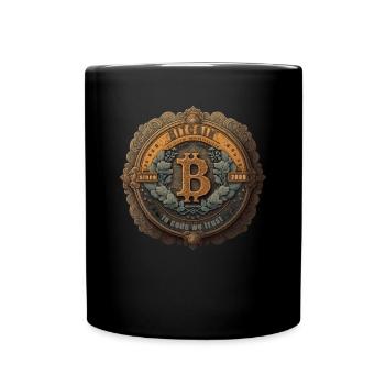 Bitcoin Design for BTC Fans - Full Colour Mug - black - Front