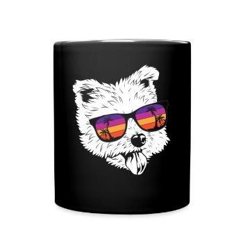 West highland terrier - Full Colour Mug - black - Front