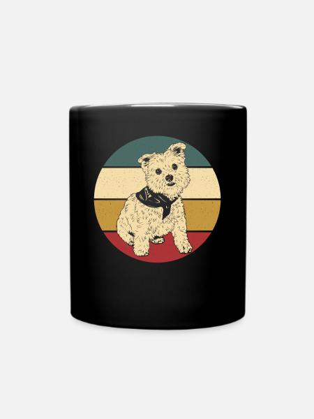 West highland terrier - Tasse einfarbig - Schwarz