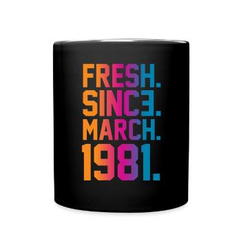 Vintage 1981 - Full Colour Mug - black - Front