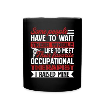 Cool Occupational Therapist Parents - Full Colour Mug - black - Front