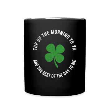 Clover St. Paddy’s Day Top Of The Morning - Mug uni - noir - Devant