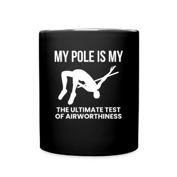 Chemise de saut à la perche Citation cadeau - Mug uni - noir - Devant