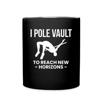 Chemise de saut à la perche Citation cadeau - Mug uni - noir - Devant