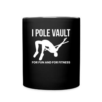 Chemise de saut à la perche Citation cadeau - Mug uni - noir - Devant