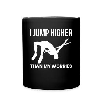 Chemise de saut à la perche Citation cadeau - Mug uni - noir - Devant