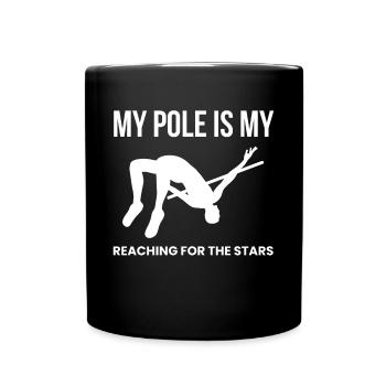 Chemise de saut à la perche Citation cadeau - Mug uni - noir - Devant