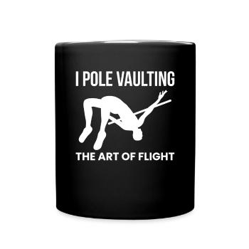 Chemise de saut à la perche Citation cadeau - Mug uni - noir - Devant