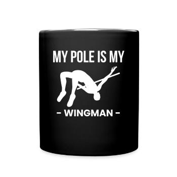 Chemise de saut à la perche Citation cadeau - Mug uni - noir - Devant