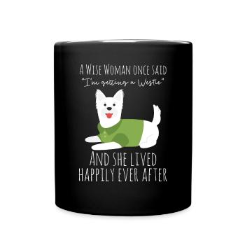 West highland terrier - Full Colour Mug - black - Front