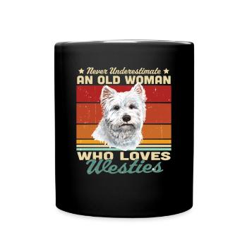 West highland terrier - Full Colour Mug - black - Front