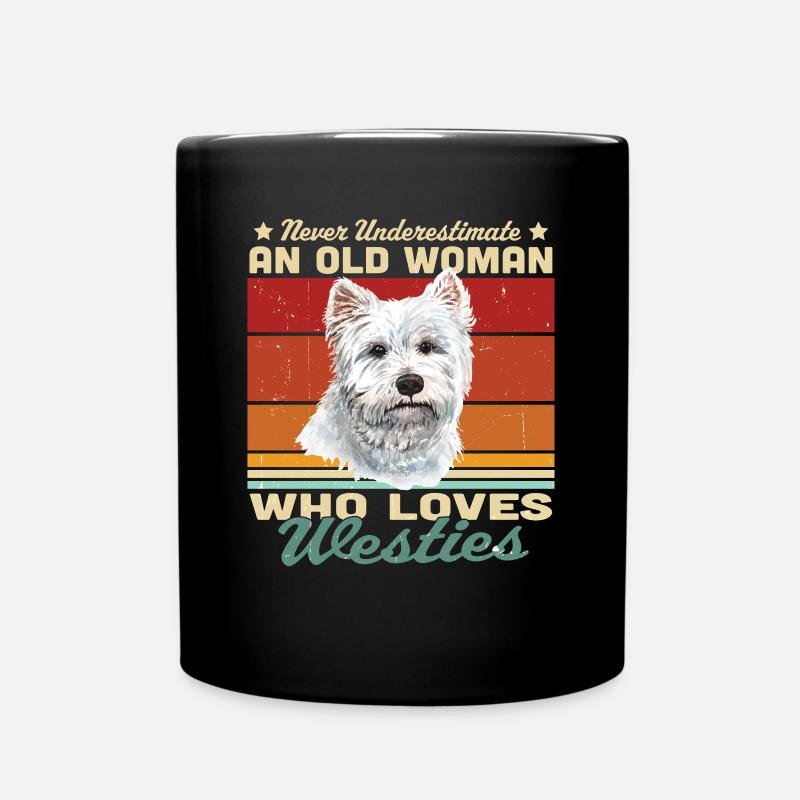West highland terrier - Tasse einfarbig - Schwarz