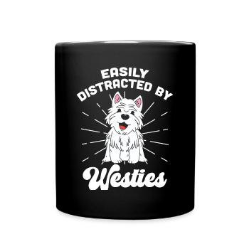 West highland terrier - Full Colour Mug - black - Front