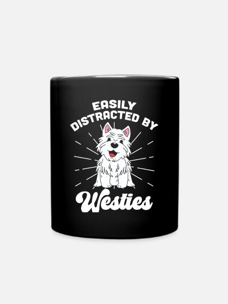 West highland terrier - Tasse einfarbig - Schwarz