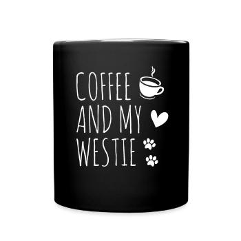 West highland terrier - Full Colour Mug - black - Front