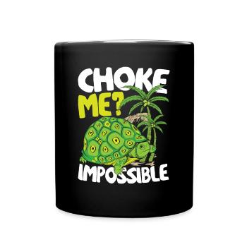 Schildkröten Spruch für Schildkrötenliebhaber - Tasse einfarbig - Schwarz - Vorne
