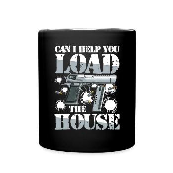 Can I Help You Load The House - Tasse einfarbig - Schwarz - Vorne