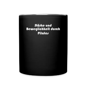 Pilates - Stärke und Beweglichkeit durch Pilates - Tasse einfarbig - Schwarz - Vorne
