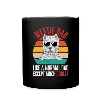 West Highland White Terrier Westie - Mug uni - noir - Devant