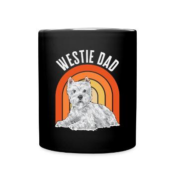 West Highland White Terrier Westie - Mug uni - noir - Devant