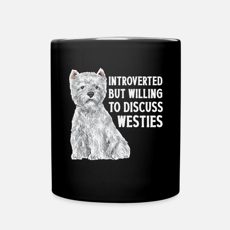 West Highland White Terrier Westie - Mug uni - noir