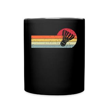 Badminton Rétro Vintage - Mug uni - noir - Devant
