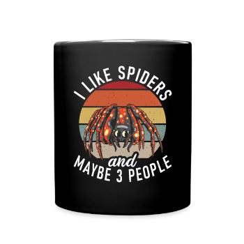 Spider Lover Gifts - Full Colour Mug - black - Front