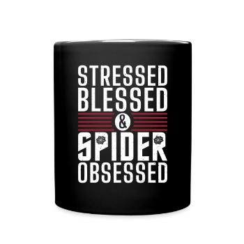 Spider Lover Gifts - Full Colour Mug - black - Front