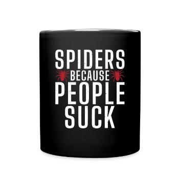 Spider Lover Gifts - Full Colour Mug - black - Front