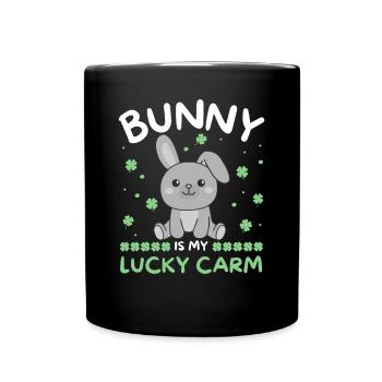 Le lapin est ma voiture porte-bonheur Clover St Patrick’s Day - Mug uni - noir - Devant