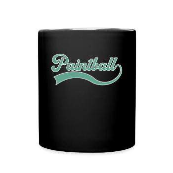 Lettrage de paintball - Mug uni - noir - Devant