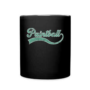 Lettrage de paintball - Mug uni - noir - Devant