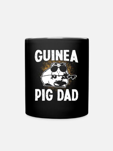 Guinea Pic Dad - Tasse einfarbig - Schwarz